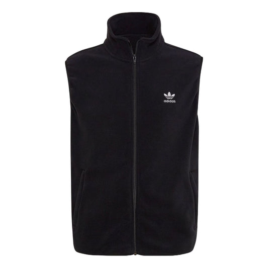 adidas Adicolor 3-Stripes Fleece Vest 'Black' HK7392