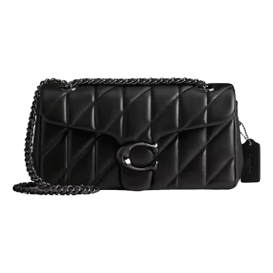 (WMNS) COACH Tabby Shoulder Bag 26 Pillow Quilted 'Pewter Black' CP150-V5BLK - COACH Professional Edition