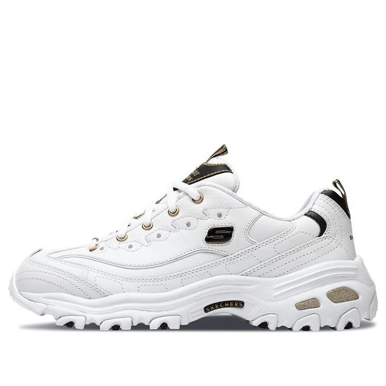 (WMNS) Skechers D'Lites low Dad Shoes GS White 11919-WBGD