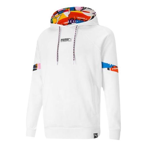 PUMA International Hoodie 'White Black Red' 531330-02