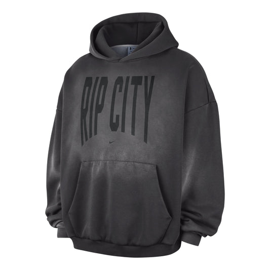 Nike Portland Trail Blazers Standard Issue Therma-FIT Fleece Hoodie 'Dark Charcoal White' II6065-099 - Nike Professional Edition