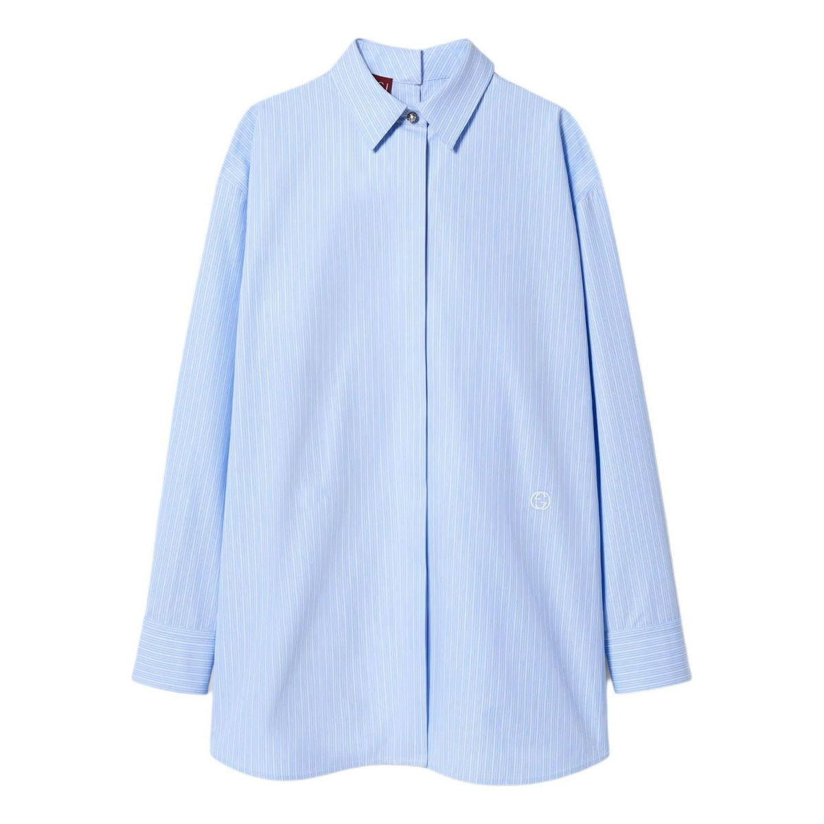 (WMNS) Gucci Striped Heavy Cotton Poplin Shirt 'Light Blue' 779330-ZAP4O-4337