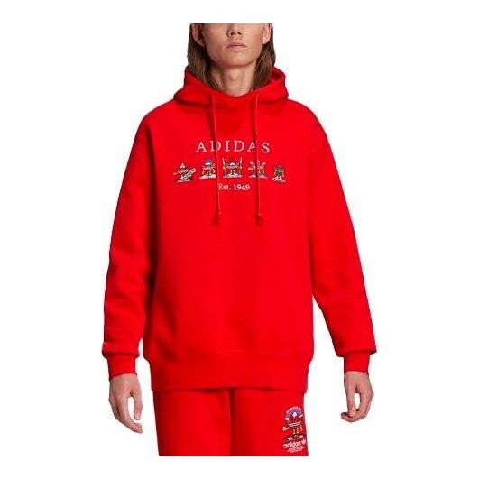 adidas Christmas Hoodie 'Red' HK7446