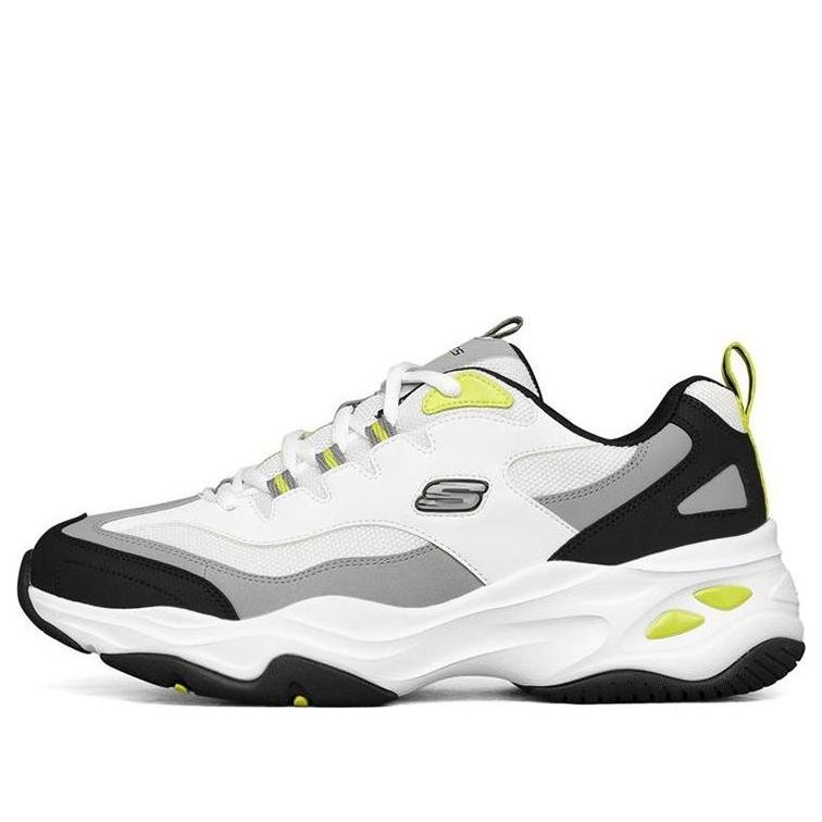 Skechers D LITES 4.0 Low-Dad Shoes White/Black/Grey 237226-WBGY
