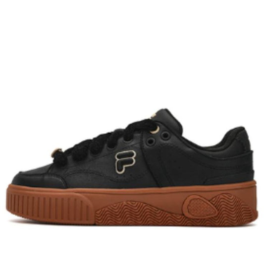 (WMNS) FILA FUSION Stack Skate Shoes 'Black Brown' T12W342208FBK