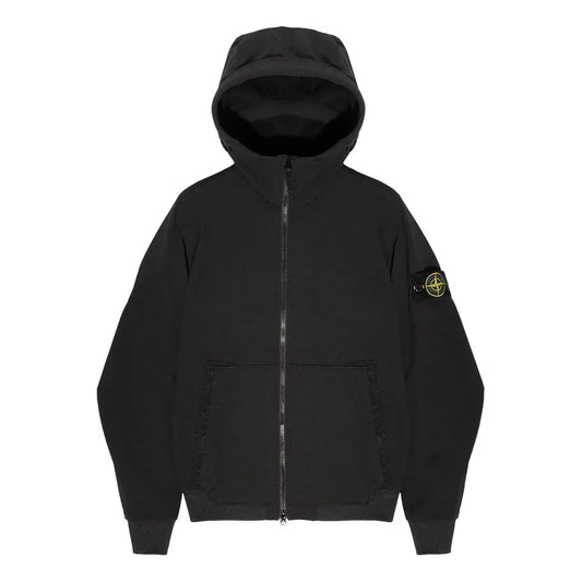 STONE ISLAND Soft Shell Hooded Jacket 'Black' 7715Q0122-V0029