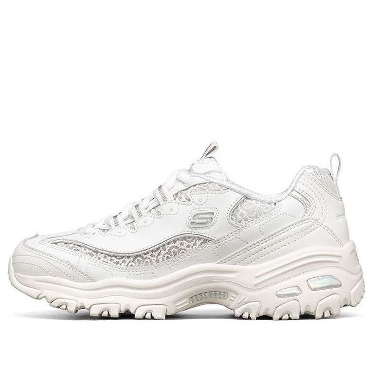 (WMNS) Skechers D Lites 1.0 Running Shoes White 149250-WHT