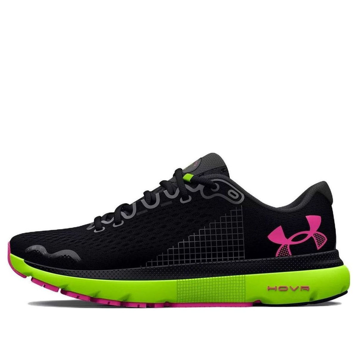 Under Armour HOVR Infinite 4 'Black Green Pink' 3024897-006