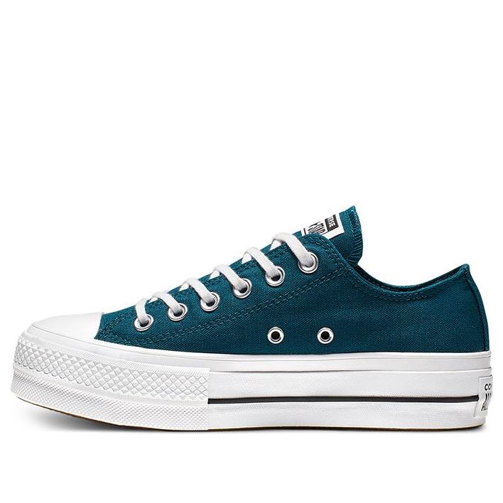 (WMNS) Converse Chuck Taylor All Star Platform Low 'Green' 566283C