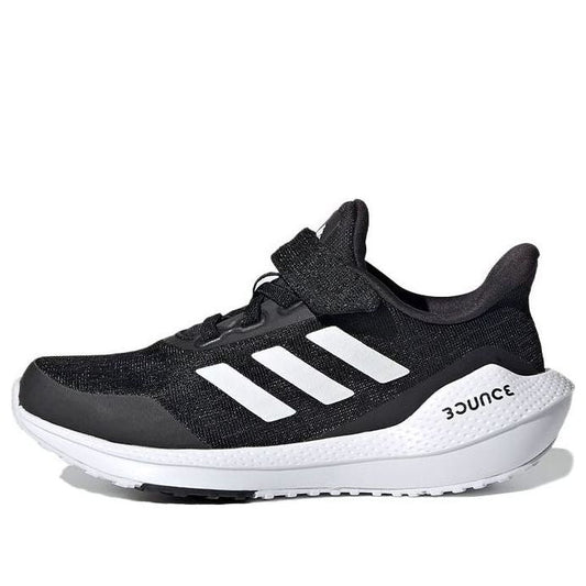 (GS) adidas EQ21 Run Velcro J 'Black White' FX2254