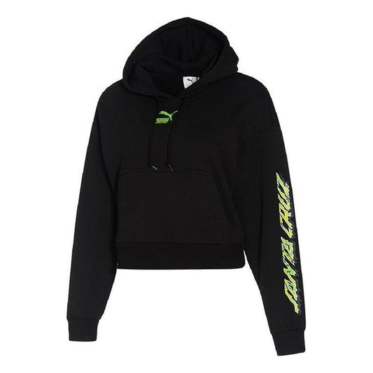 (WMNS) PUMA X SANTA CRUZ W CROPPED Hoodie 532247-01