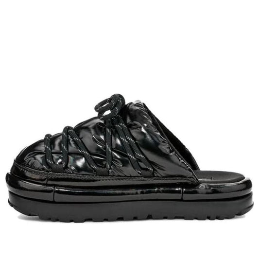 (WMNS) UGG Hi Shine Spaceslider Slide 'Black' 1149033-BLK