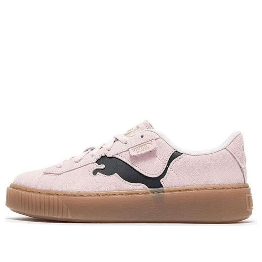 (WMNS) PUMA Suede Platform Shoes 'Pink Black Gum' 397233-05