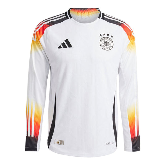 adidas Germany 24 Long Sleeve Home Authentic Soccer Asia Sizing 'White' IZ1619