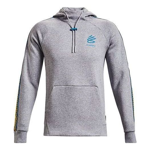 Under Armour Curry Long Sleeve Hoodie 'Grey Blue' 1366626-011