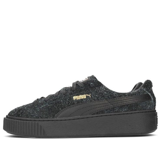 (WMNS) PUMA Suede Platform Elemental 'Black' 362224-01