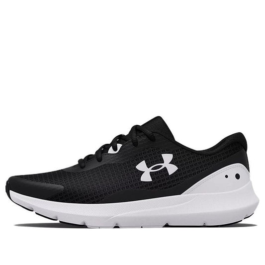 (WMNS) Under Armour Surge 3 'Black White' 3024894-001
