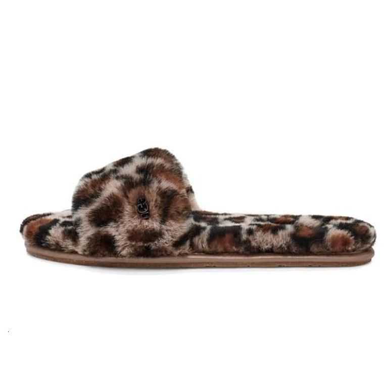 (WMNS) UGG W Fluff Slides II 'Leopard' 1127483-AMP