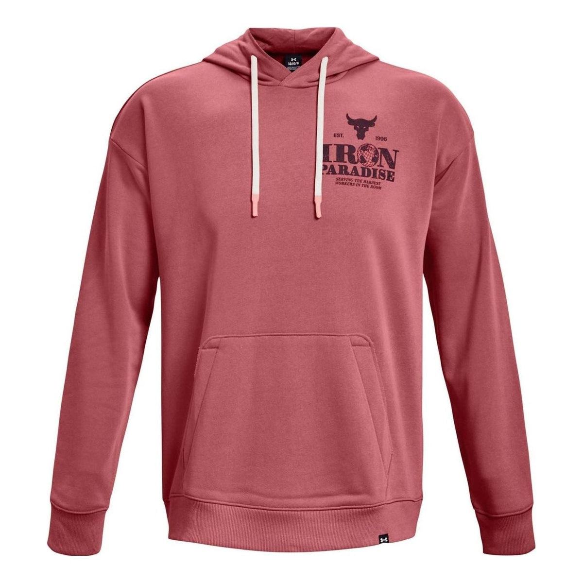 Under Armour Project Rock Iron Paradise Heavyweight Terry Hoodie 'Beta Red' 1373562-600