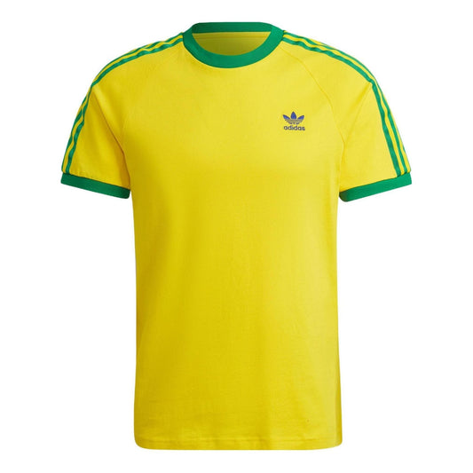 adidas originals 3-Stripes Tee 'Yellow Green' HK7422