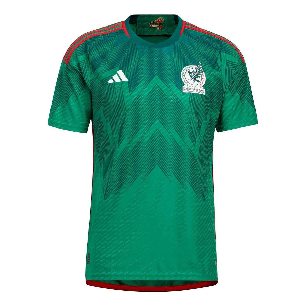 adidas Mexico 22 Home Authentic Jersey Asia Sizing Asian Sizing 'Vivid Green' HD6898