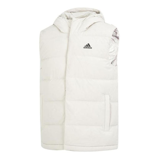 adidas Helionic Hooded Down Vests 'White' HE1462