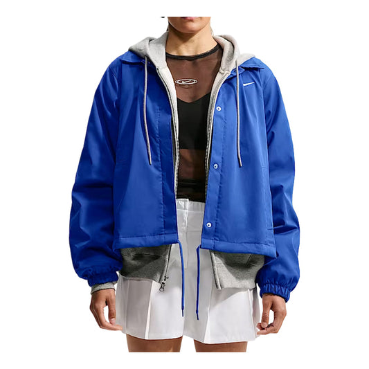 (WMNS) Nike Sportswear Loose Coaches Jacket 'Old Royal Sail' IU1974-417 - Nike Professional Edition
