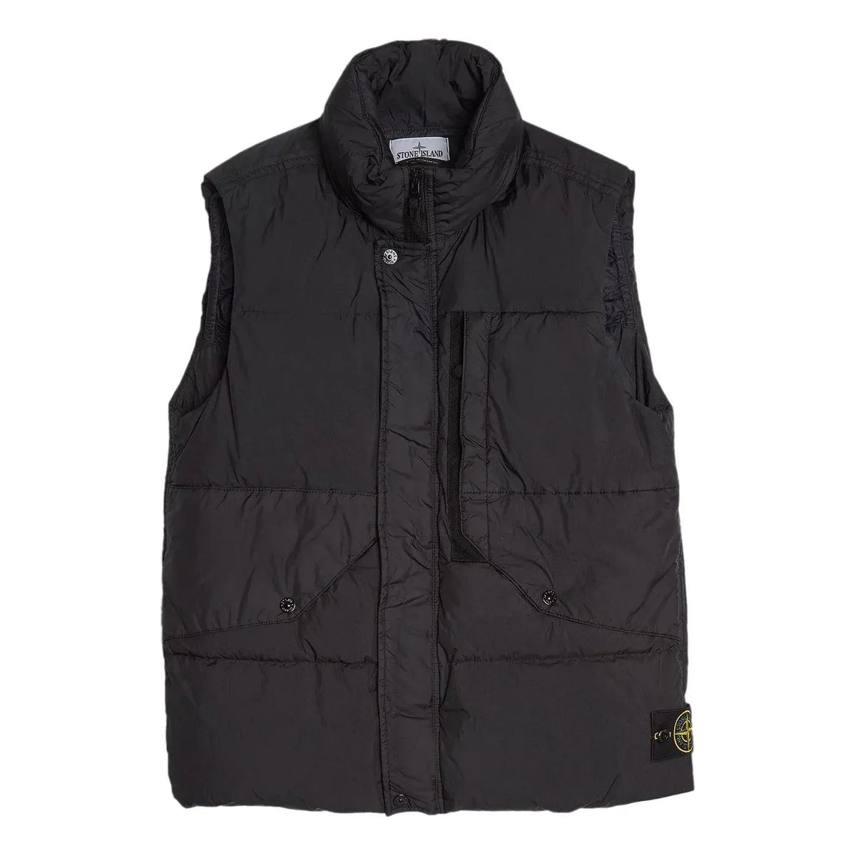 STONE ISLAND Crinkle Reps Down Vest 'Black' 7915G0423-V0029