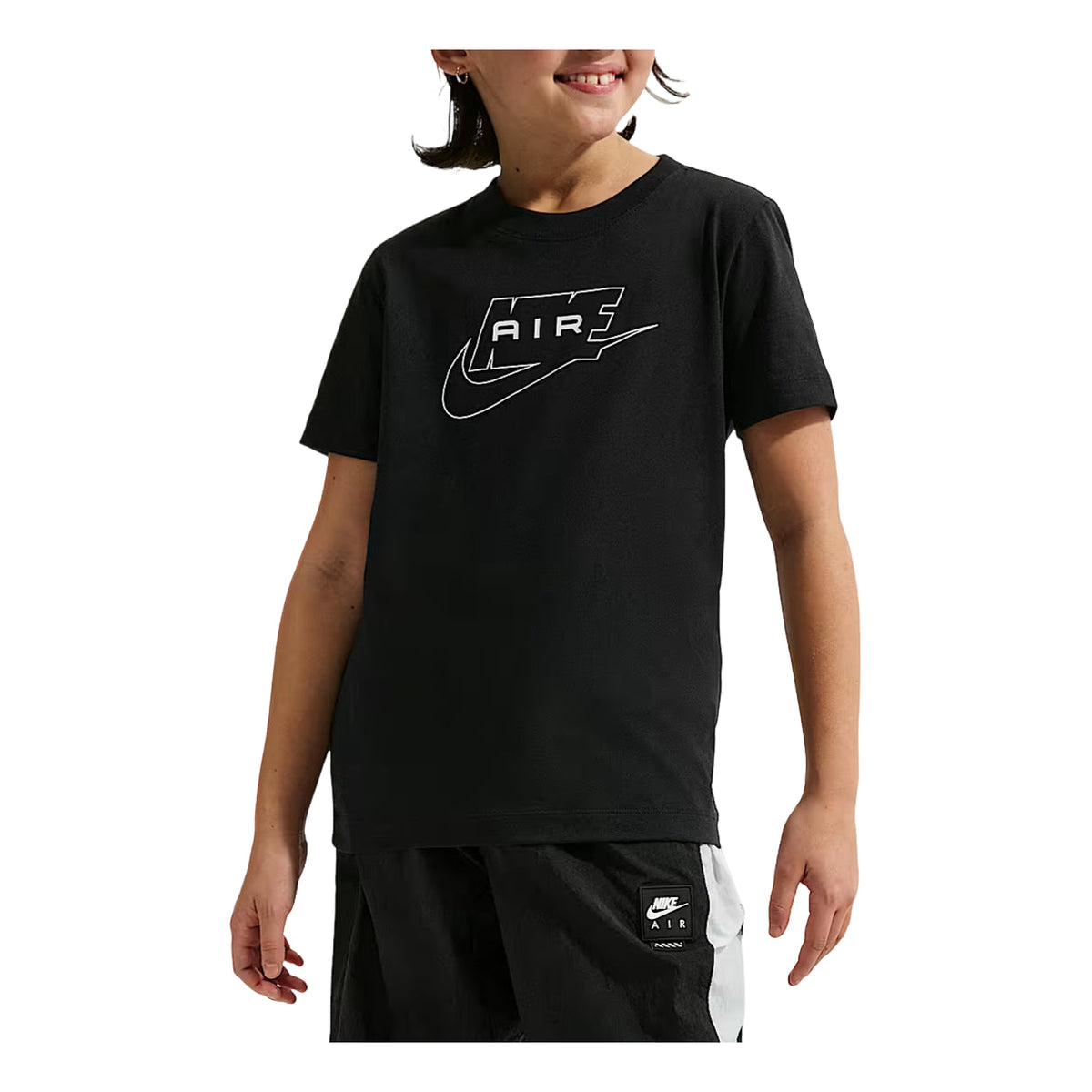 (GS) Nike Sportswear T-Shirt 'Black' II0287-010 - Nike Professional Edition