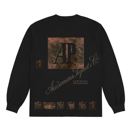 Travis Scott CJ x Audemars Piguet Le Brassus Long Sleeve T-Shirt 'Black' CJAP-LS07