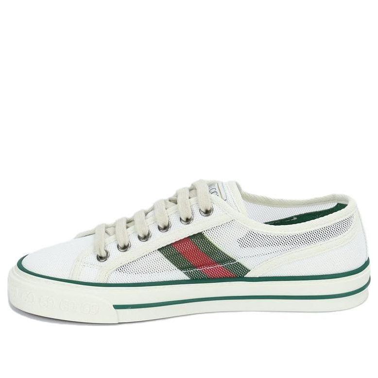(WMNS) Gucci Tennis 1977 Low Top Sneaker 'White Green' 663578-2UX10-9070