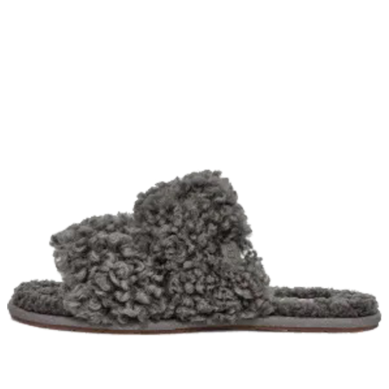 (WMNS) UGG Maxi Curly Scuffetta 'Grey' 1130837-CHRC