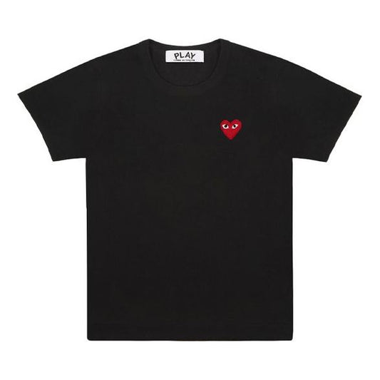 (WMNS) COMME des GARCONS PLAY Small Logo Tee 'Black' AZ-T107-051-1