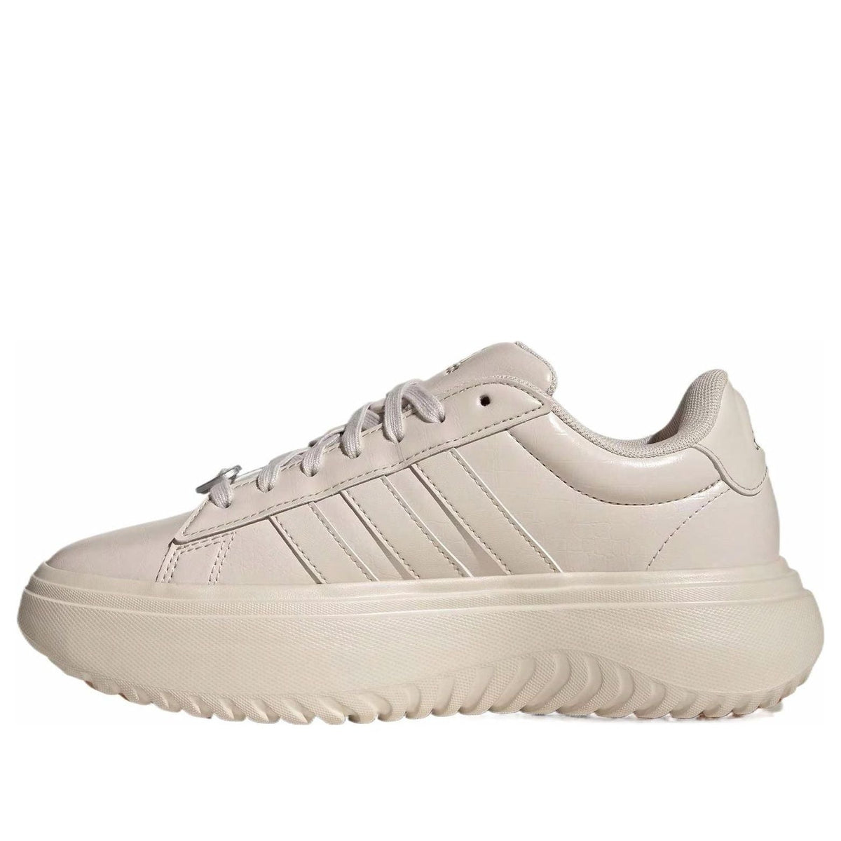 (WMNS) adidas Grand Court Platform ' Beige Brown' JH8667