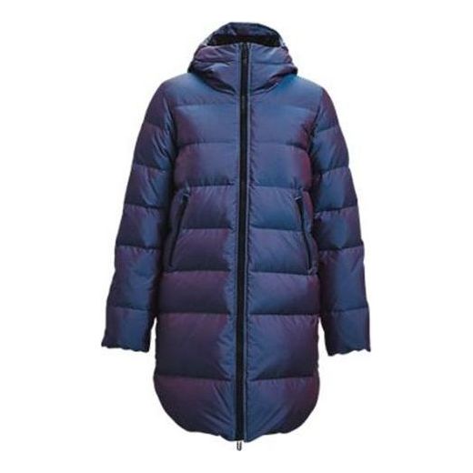 (WMNS) Under Armour ColdGear Infrared Down Iridescent Parka 'Navy Blue' 1365812-422