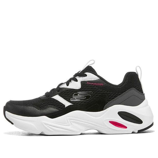 (WMNS) Skechers Stamina Airy LeisureSport Shoes Black/White 149518-BKW