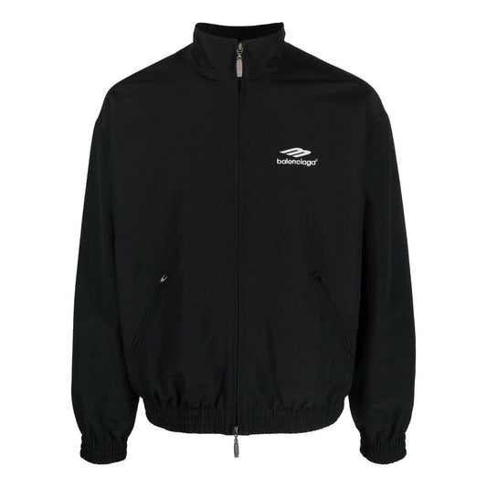 Balenciaga 3B Sports Icon Tracksuit Jacket Small Fit 'Black' 704505TKO481000