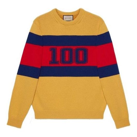Gucci 100 Wool Sweater 'Yellow Red Blue' 676393-XKB43-7123