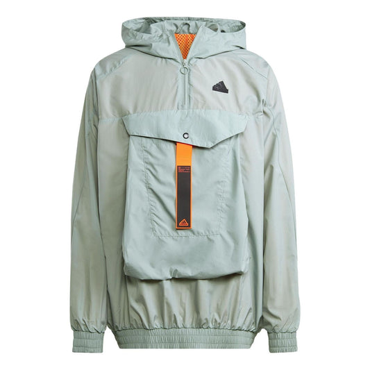 adidas City Escape Premium Windbreaker 'Silver Green' IC3725