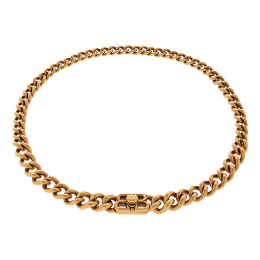 (WMNS) Balenciaga Monaco Chain Necklace 'Antique Gold' 787752TZ99J0604