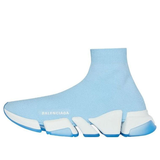(WMNS) Balenciaga Speed 2.0 Trainers 'Rib-Knit Blue' 654045W2DI24190