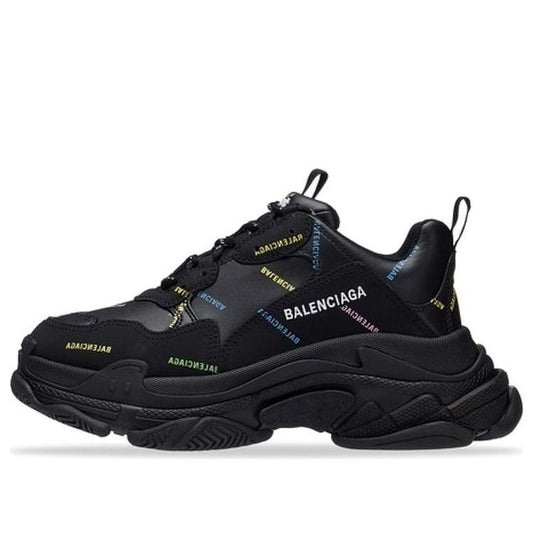 Balenciaga Triple S Allover Logo 'Black Multi' 536737W2FA81083