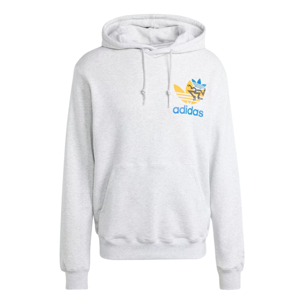 adidas Trefoil Hoodie Asia Sizing 'Light Grey' IS2913
