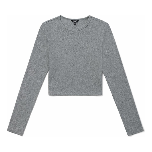 (WMNS) Vans Armanto Long Sleeve Knit Shirt 'Grey' VN0A7YQQGRH