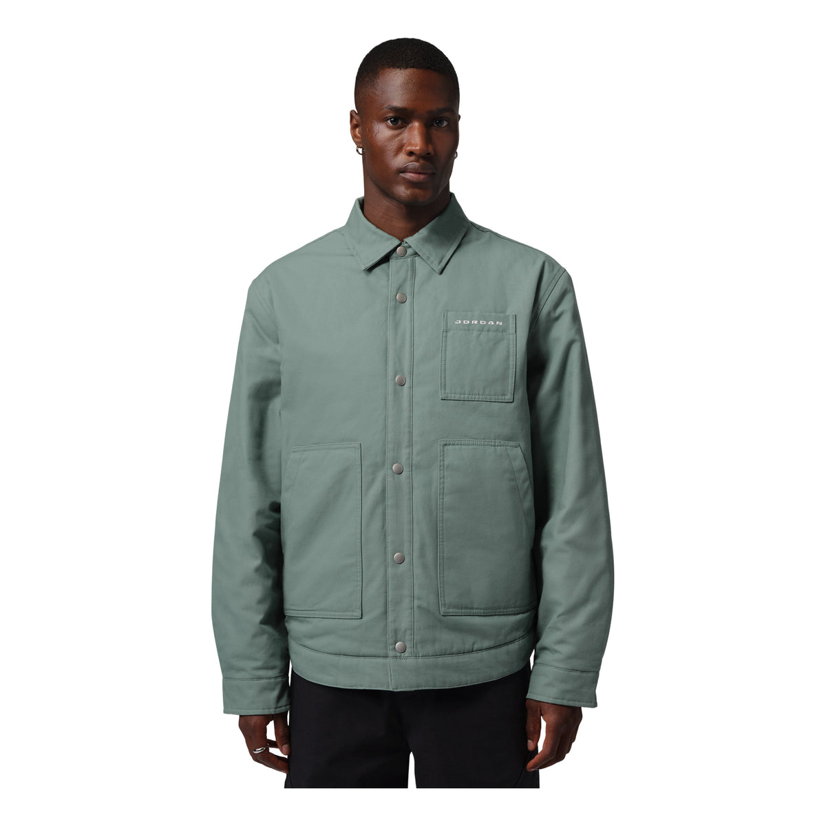 Jordan Flight Mid-Layer Shirt Jacket 'Clay Green Night Forest Black' IM9164-364 - Jordan Professional Edition
