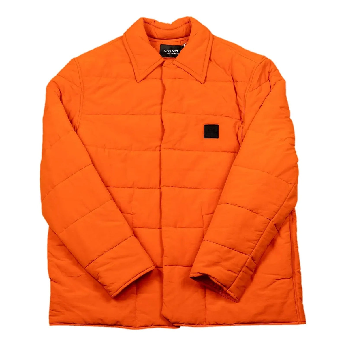 A-COLD-WALL* Woven Quilted Nylon Overshirt Down Jacket 'Orange' ACWMSH051-RICHO