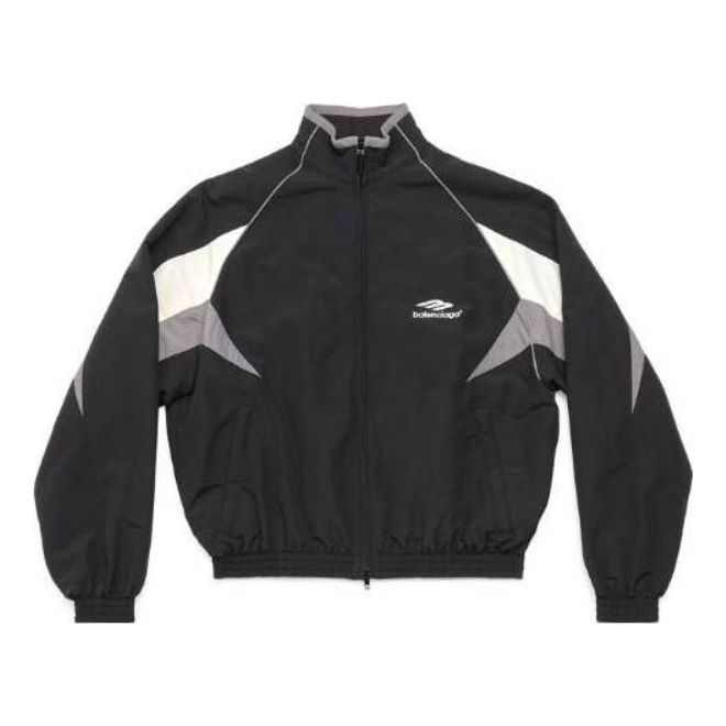 Balenciaga 3B Sports Icon Tracksuit Jacket 'Black' 751726TOO481000