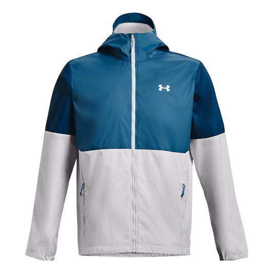 Under Armour Colorblocked Woven Full-Zip Jacket 'Blue White' 1381766-014