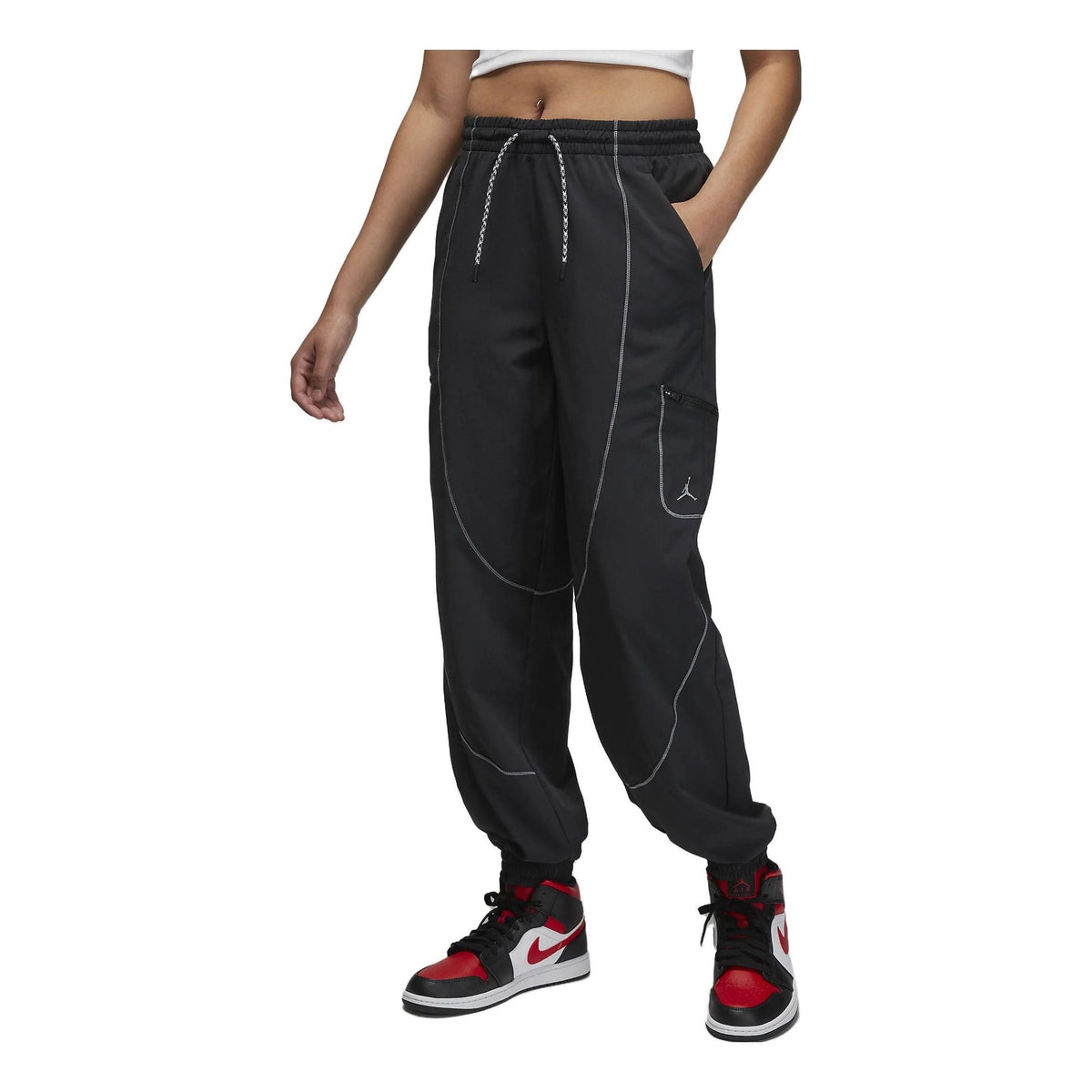 (WMNS) Air Jordan Sport Tunnel Pants 'Black' FB4659-010