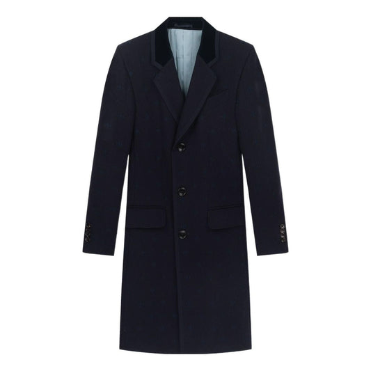 Gucci Bee Embroidered Wool Coat 'Black' 522526-Z510C-4240